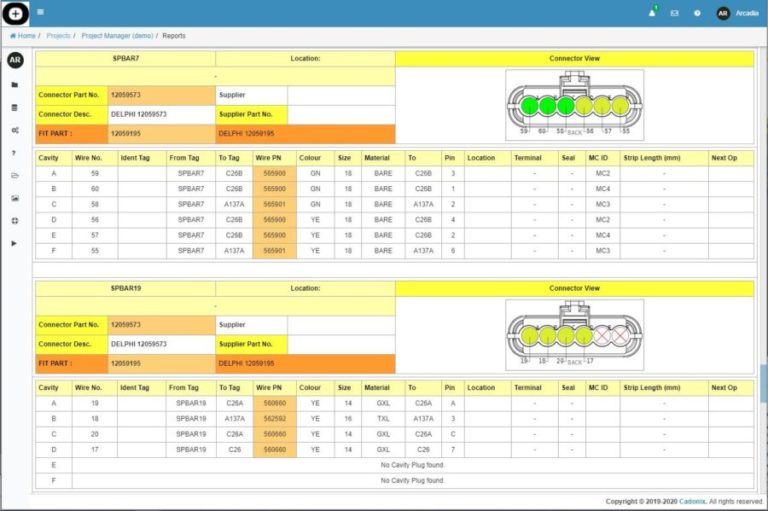 Arcadia Electrical Wire Harness Design Software - Cadonix