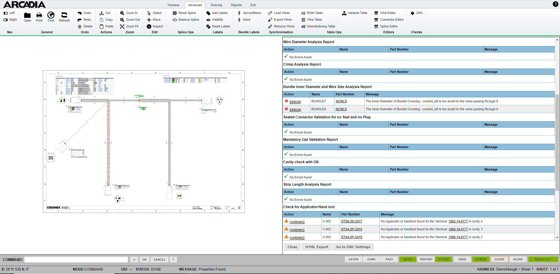 ワイヤーハーネス設計ソフトウェア drc